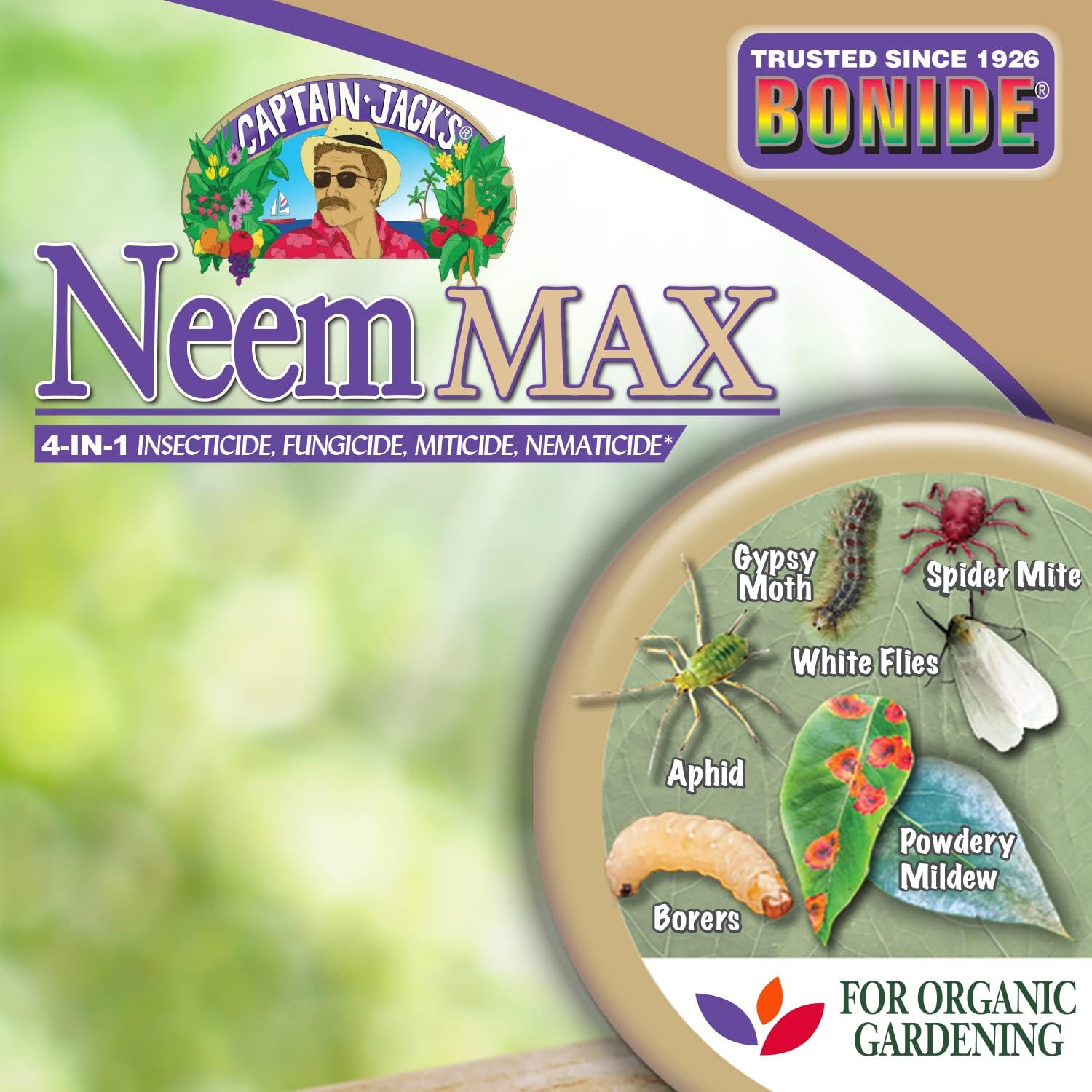 Bonide Captain Jack's Neem Max, 128 oz Ready-to-Use Spray Cold Pressed Neem Oil, Multi-Purpose Insecticide, Fungicide, Miticide and Nematicide for Organic Gardening - Image 8