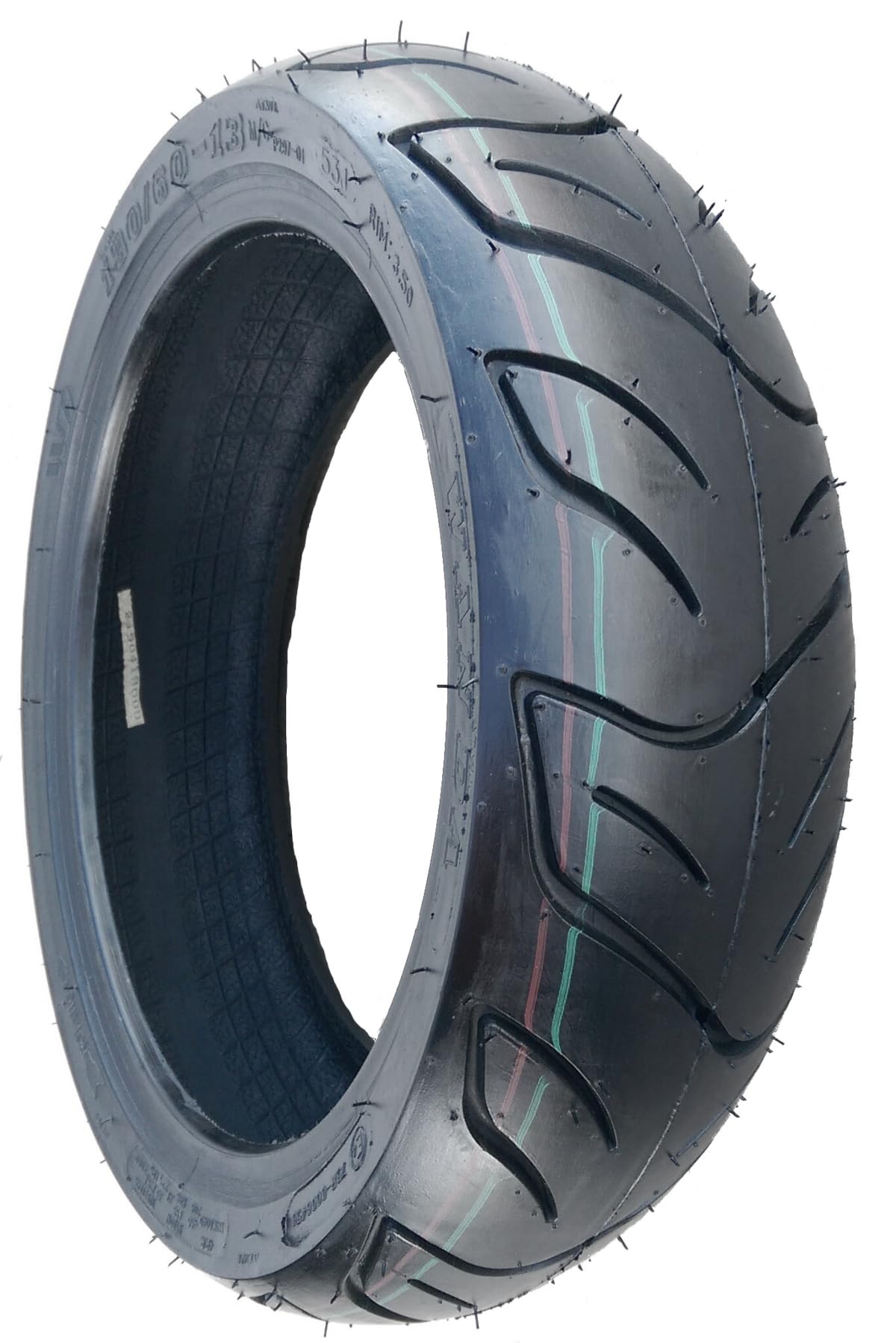 HAKUBA Neumáticos 1 x 130/60-13 Perfil P297 Neumáticos para ciclomotor Scooter 130/60-13 130/60 r13 130 60 r13 130 60 x 13