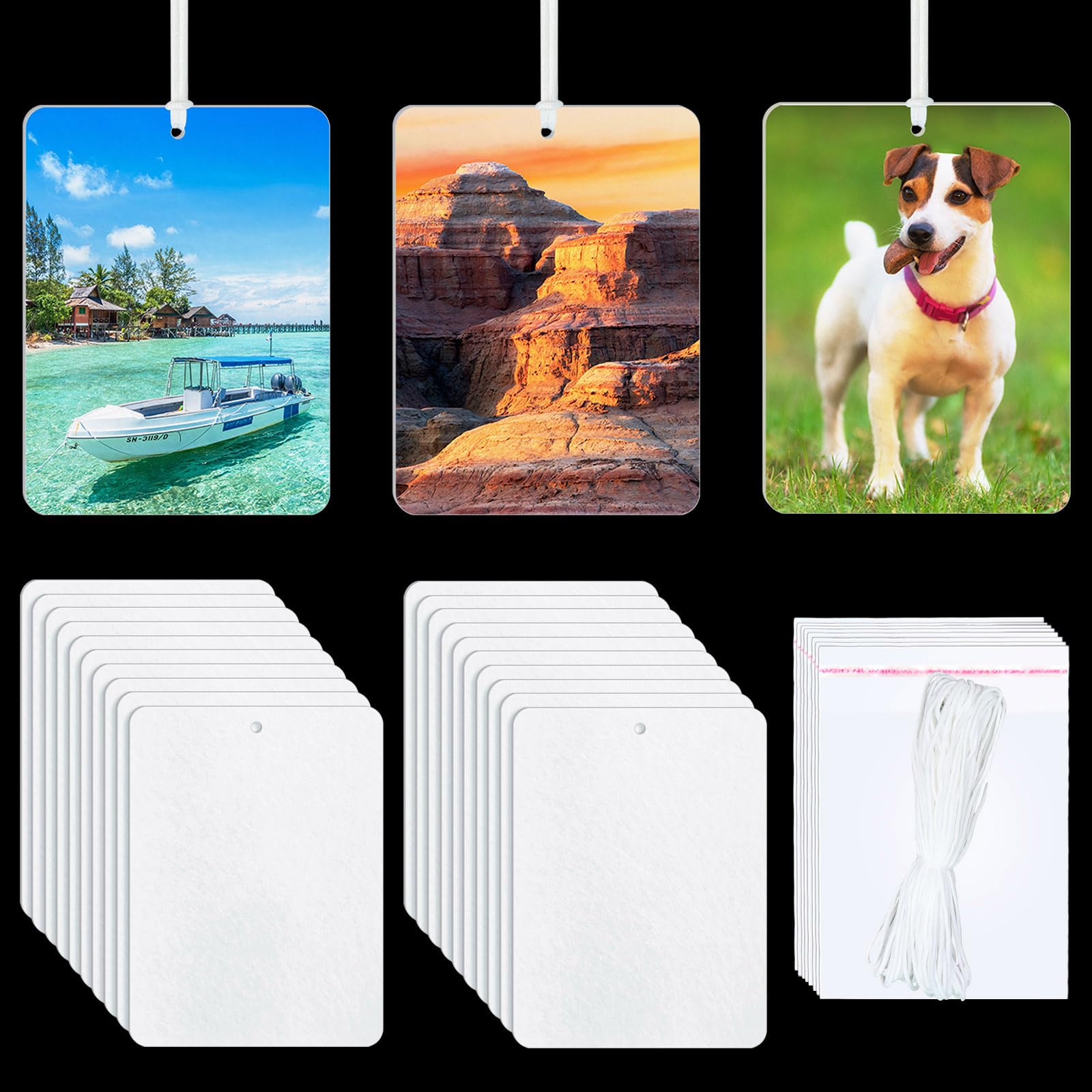 101 pcs sublimation air fresheners blanks ?Sublimation Blanks Products DIY Air Freshener for Car and Home Hanging Decoration sublimation car freshener blanks