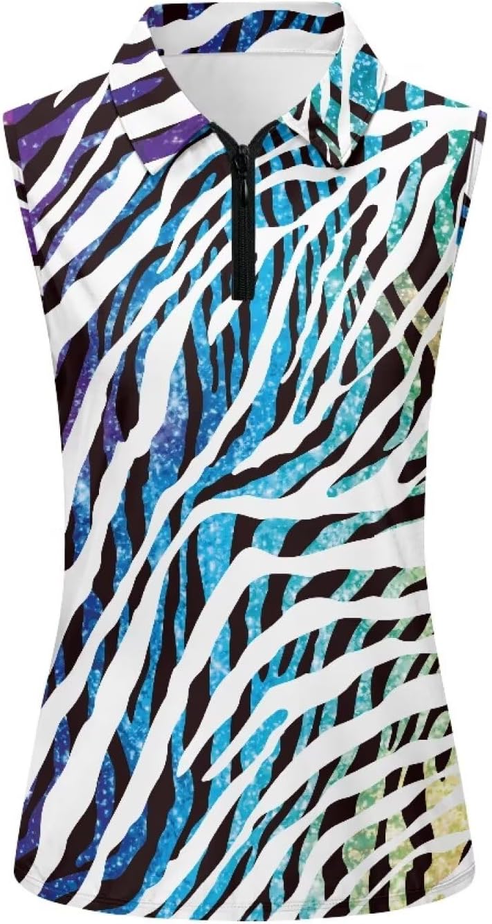 Women's Sleeveless Golf Shirt Athletic Quick Dry Tennis Shirts Breathable Slim Racerback Tank Tops