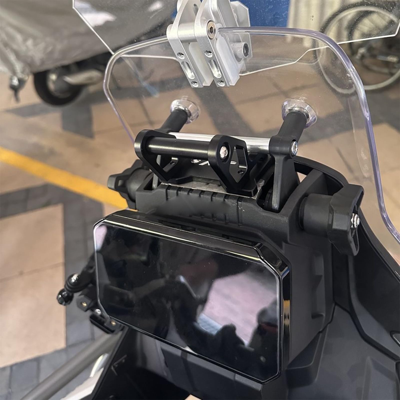 TT719 Black 22MM GPS Phone Mount Navigation Bracket Holder Compatible with CFMOTO Ibex 450 2025,Aluminum Alloy,CNC-machined,Anodization,CFMOTO Ibex 450 Accessories