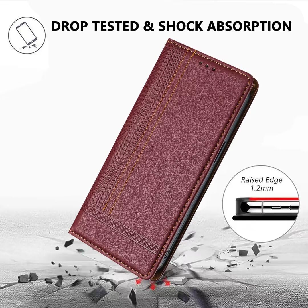 Case For Xiaomi Redmi Note 13 4G Cover Wallet Protective Cover Magnetic Buckle Leather Flip Cover TPU Back Cover Insert Bag Mobile Phone Case