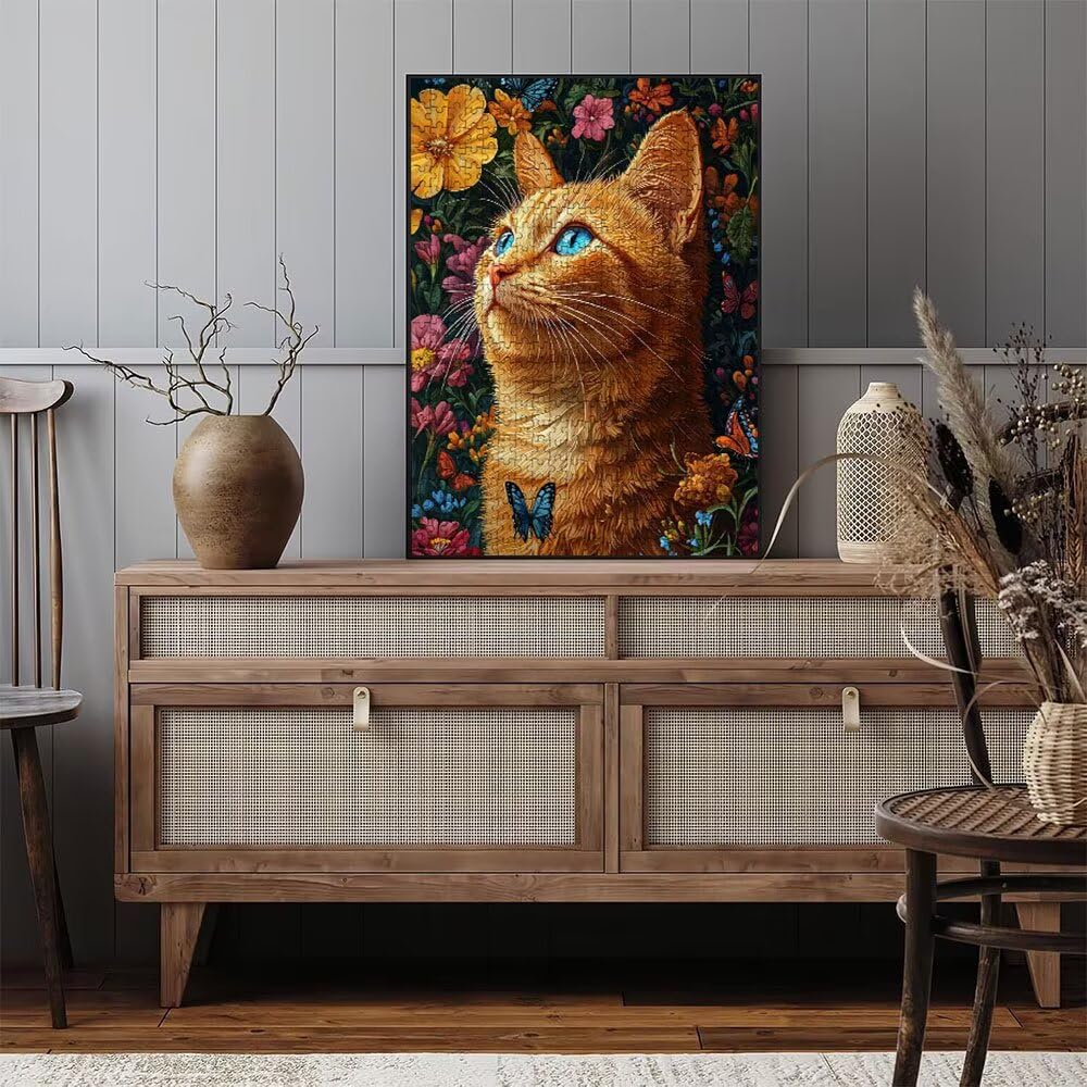 Flores De Gato Puzzle 2000 Piezas, Rompecabezas Adultos Puzzle, Desafiante Puzzles de Decoración Juego de, Entretenimiento Juego Educativo para Toda la Familia, para Regalo Decoración DX0YL7-634