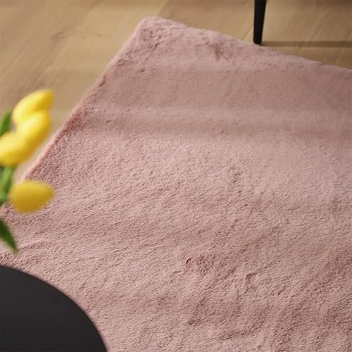 Miniatura 4 de KASENTEX Alfombras suaves de piel sintética esponjosa para dormitorio, sala de estar, alfombra de felpa mullida para el hogar, alfombra de felpa