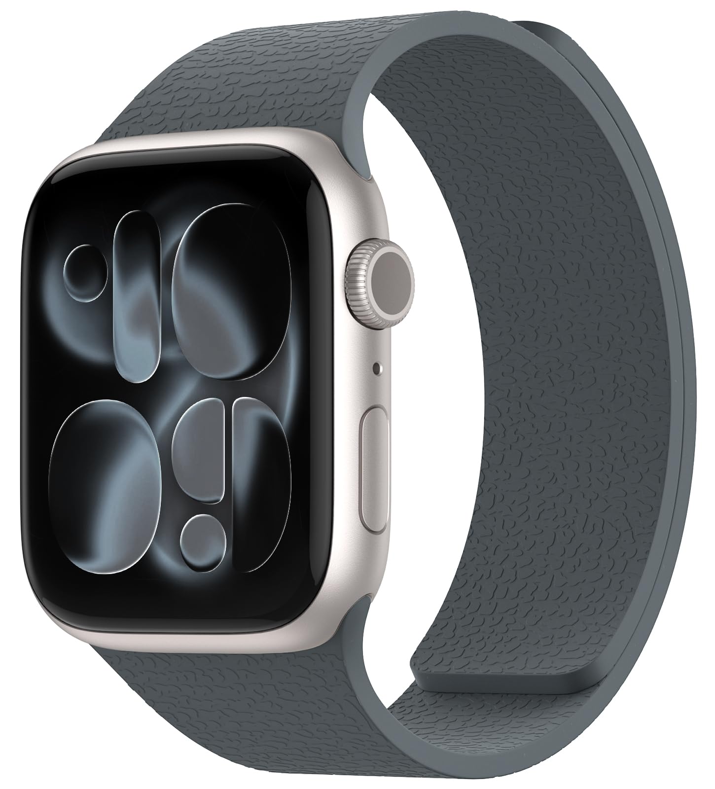 Nereides Compatible with Apple Watch Straps 42mm 41mm 40mm 38mm, Soft Magnetic Silicone Replacement Band for iWatch Series 11 10 9 8 7 6 5 4 SE SE2 SE3 3 2 1 (Black+Orange) — view 16