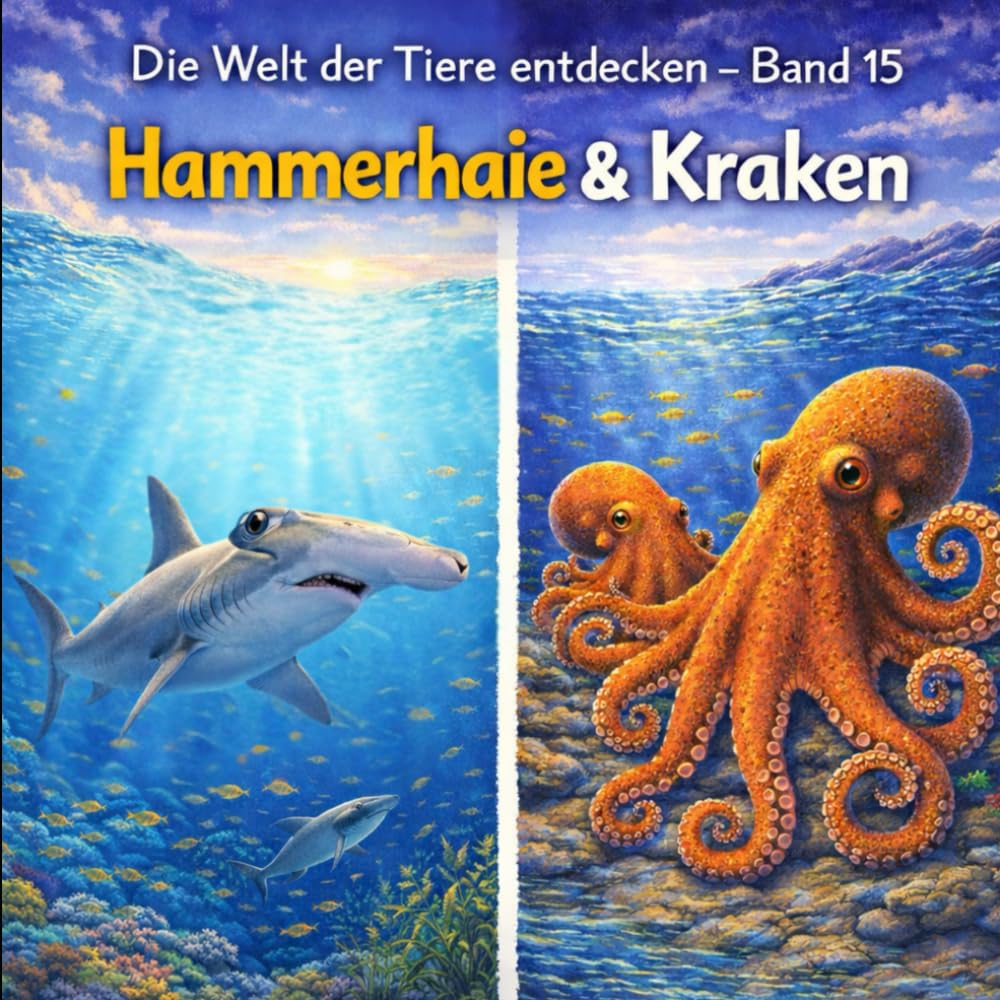 Hammerhaie & Kraken: Die Welt der Tiere entdecken - Band 15 (Tiere hautnah entdecken)