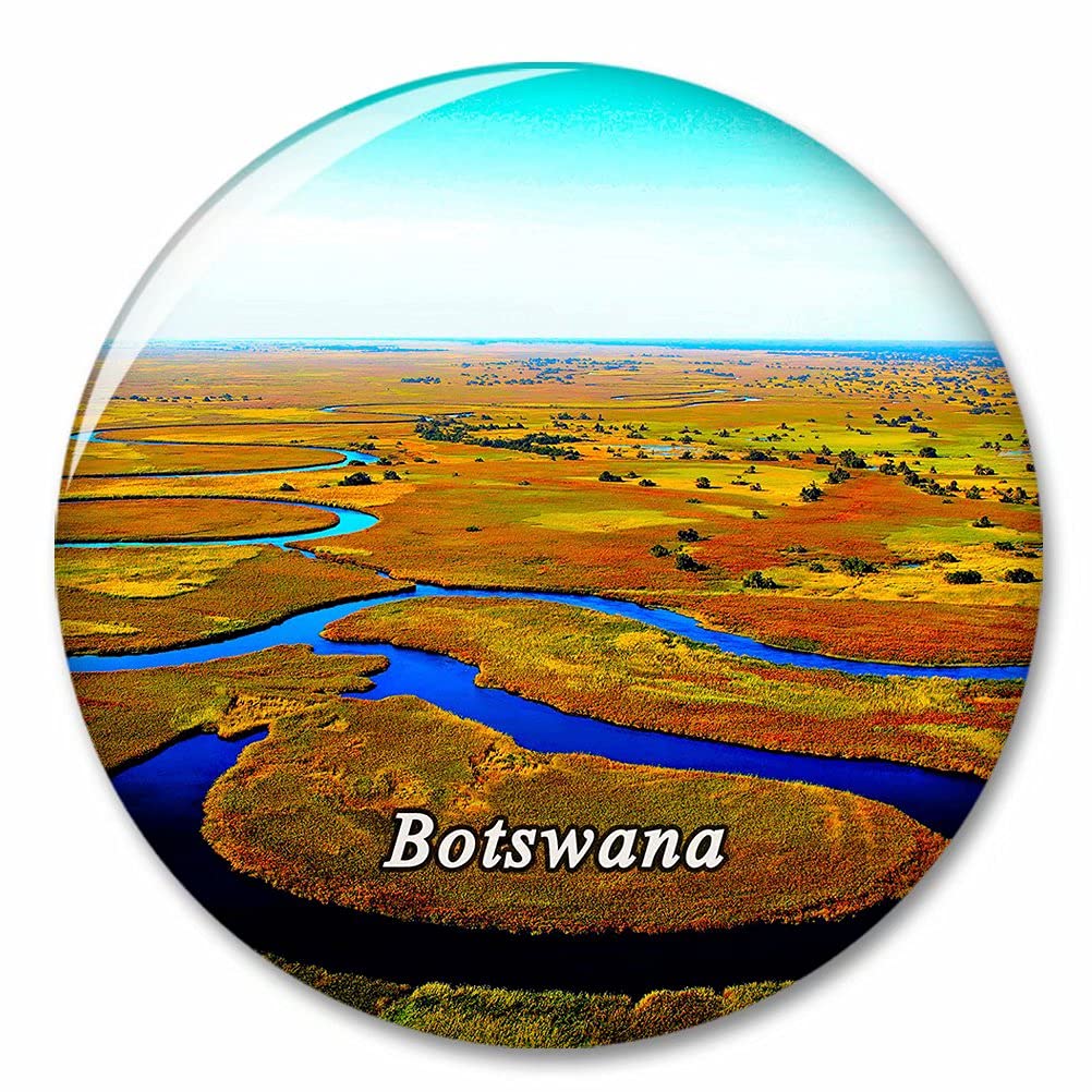 Kxrsm Bxtkpq-Botswana-769 Botswana Fridge Magnet Decorative Magnet Bottle Opener Tourist City Travel Souvenir Collection Gift Strong Refrigerator Sticker