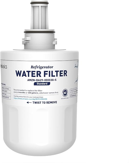Amazon Basics Replacement Samsung DA29-00003G Refrigerator Water Filter - Standard Filtration
