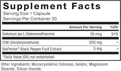 Vista 11 de Force Factor Píldoras DIM para disminuir el estrógeno en hombres, suplemento de diindolilmetano con ingredientes naturales clave y absorción