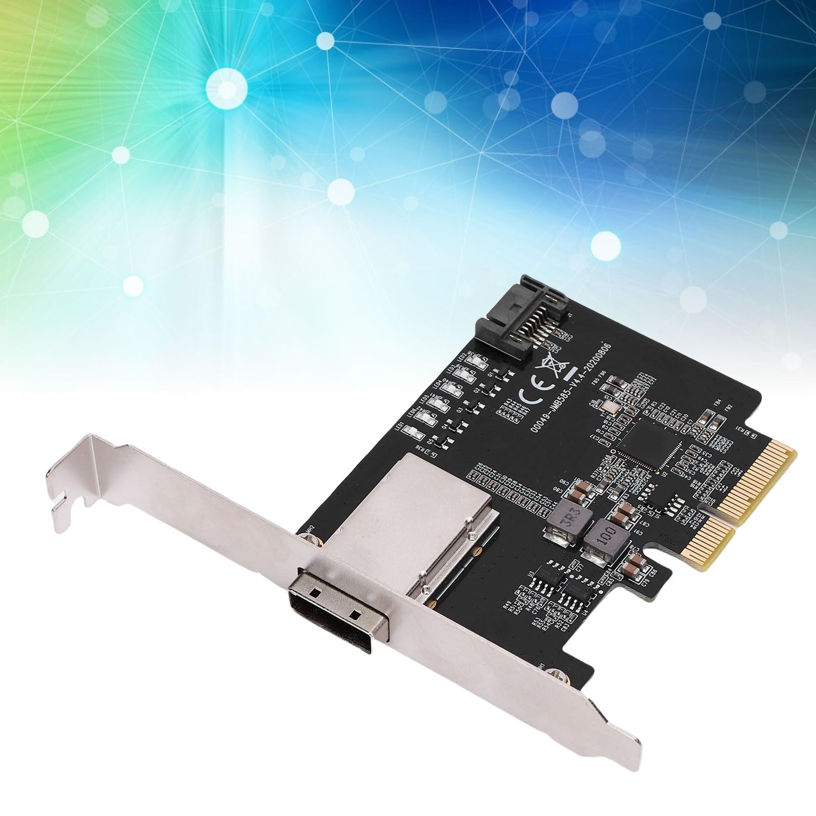 Luocute PCIE X4 do Małej Karty Tablicy SAS, 5 Gb/S dużą prędkością, pojemność 64TB, 5 Redundantnych Trybów Macierzy Dysku, Stabilne i Szybkie, Obsługuje PCIE X4, S A T A III Porty