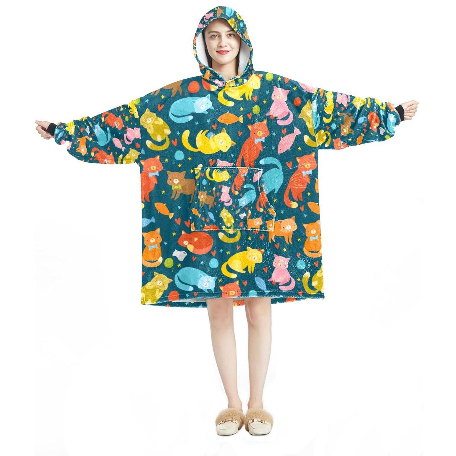 Sweat à capuche surdimensionné en Sherpa pour ne plus jamais avoir froid