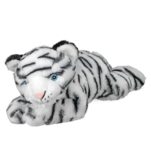 Wild Republic EcoKins White Tiger Stuffed Animal 12 inch, Eco Friendly Gifts for Kids, Plush Toy, Handcrafted Using 16 Recycled Plastic Water Bottles