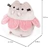 GUND Pink Flower Petals Pusheen Plush Stuffed Animal Cat, Gray and Pink, 9.5”