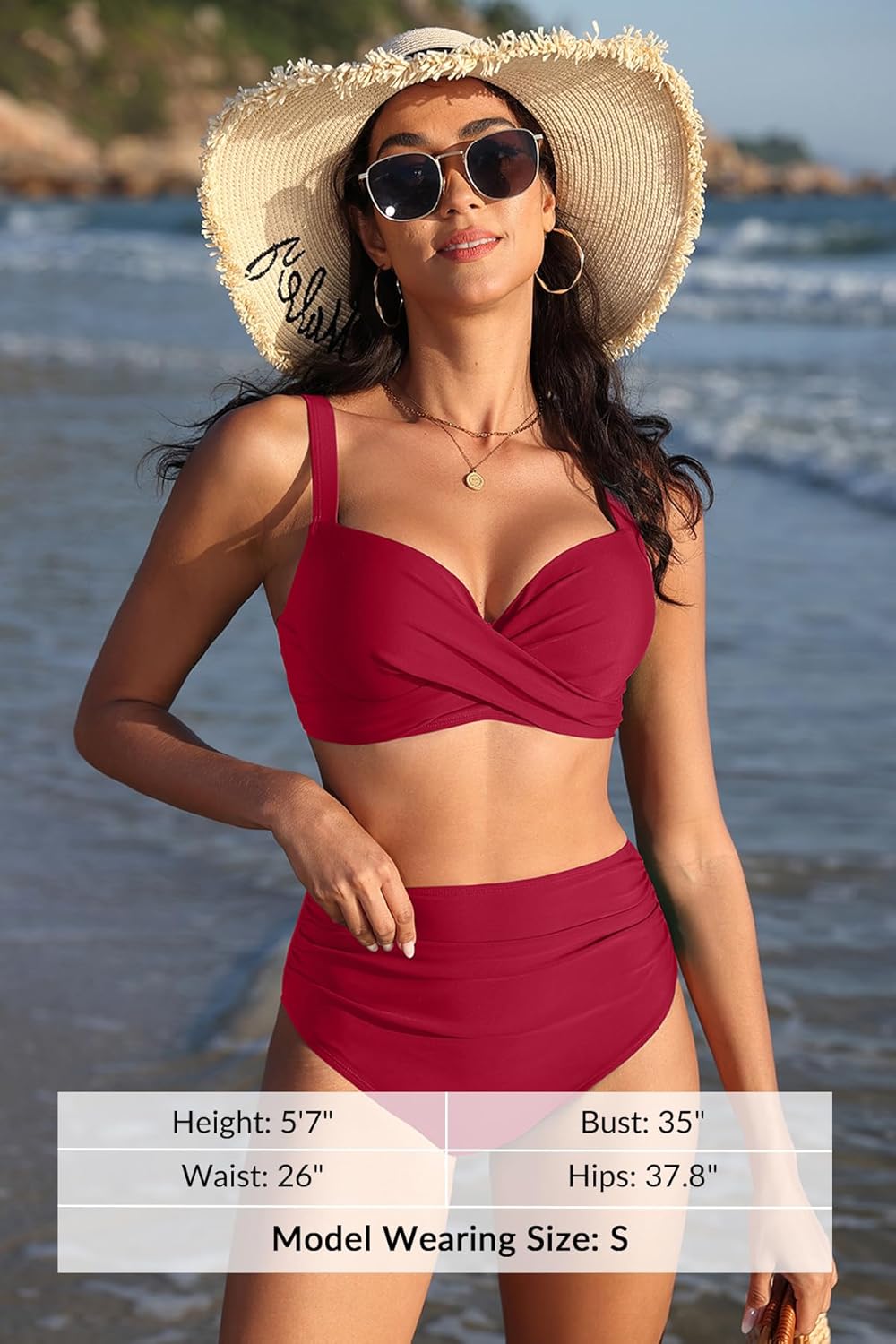 Aqua Eve Women Underwire Bikini Set - High Waisted Two Piece Swimsuit Tummy Control Bathing Suit 2025 Push Up Swimwear - Image 6