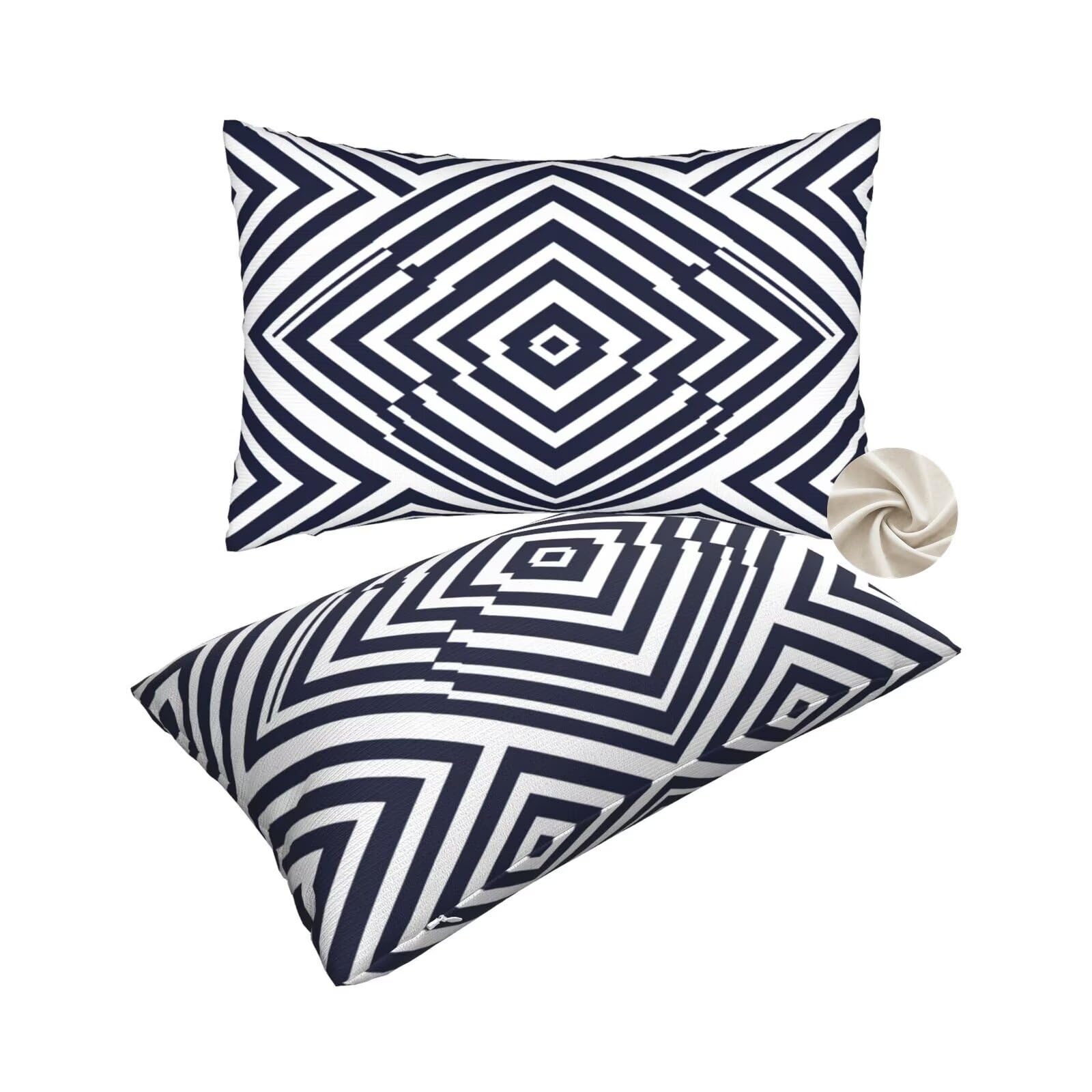 Housse coussin moderne 50x80 cm idéale pour decoration maison et lit