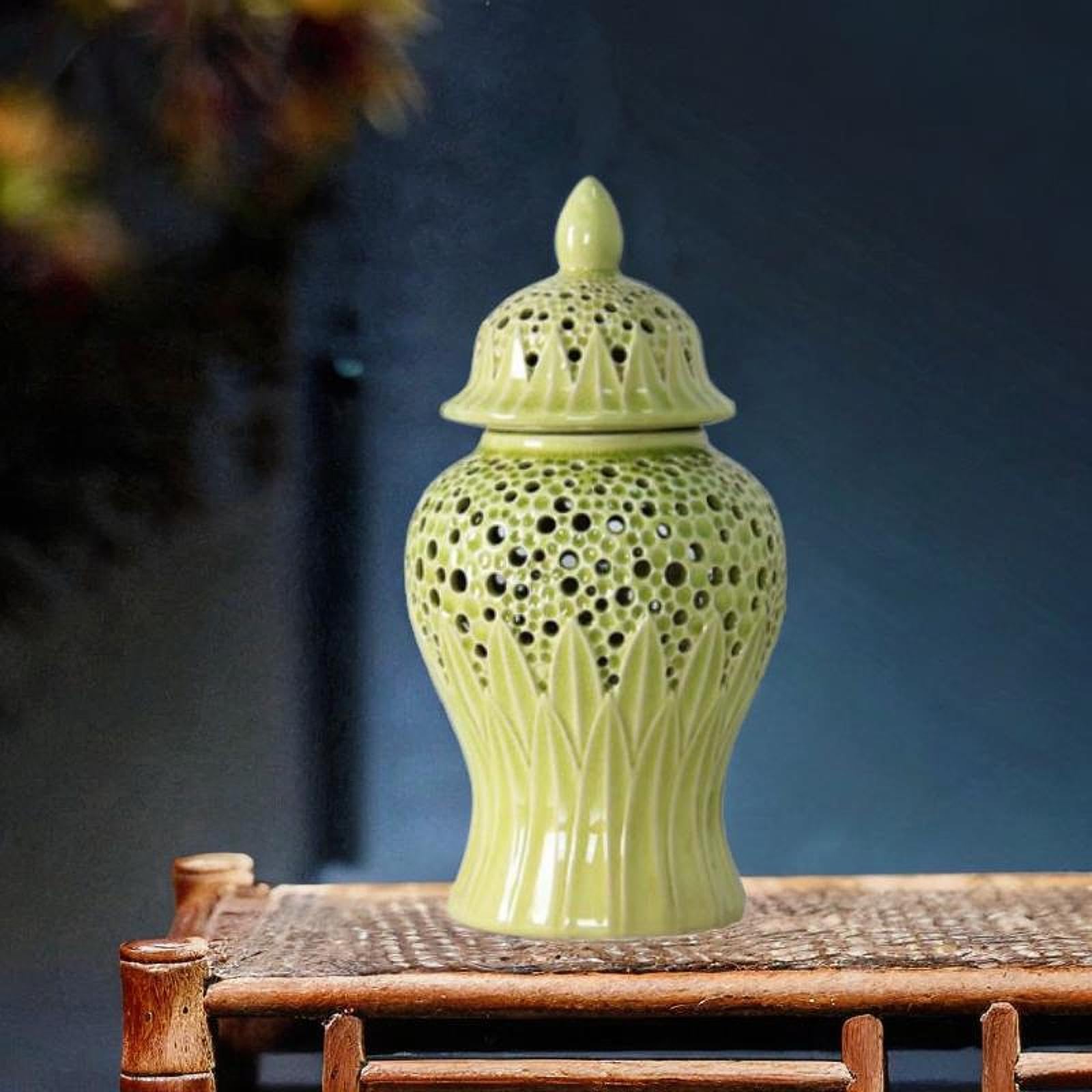 Vaso Ginger Jar In Ceramica Per Decorazione | stile classico, per fiori secchi, oggetto regalo