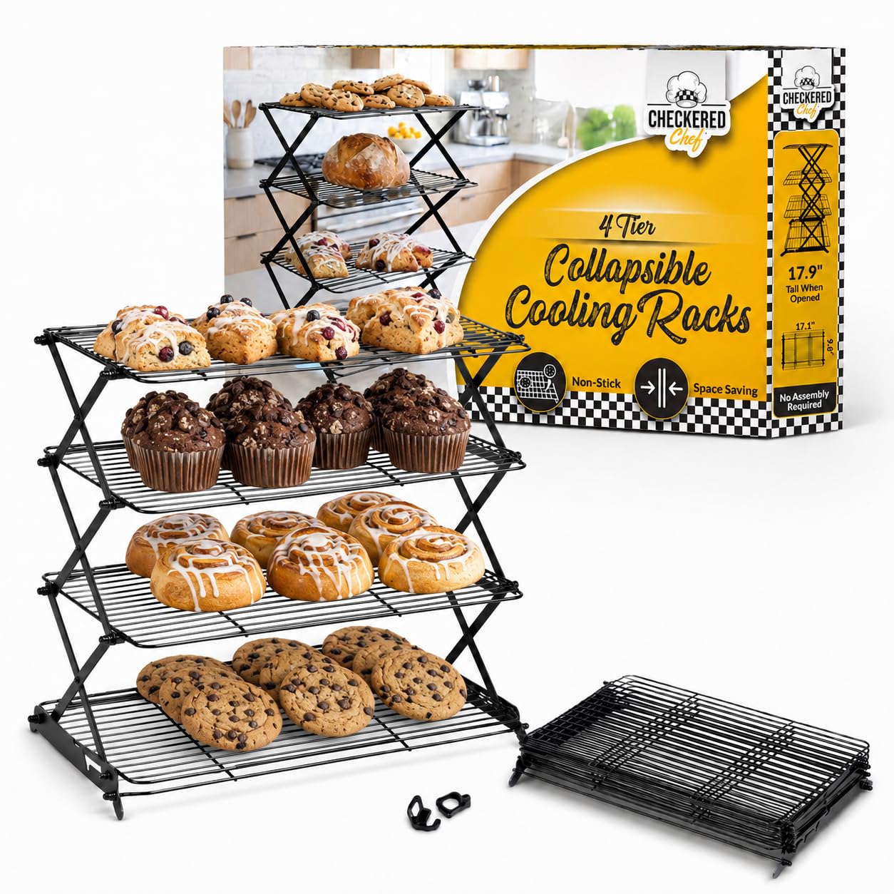 Checkered Chef Cooling Racks - Stainless Steel -12