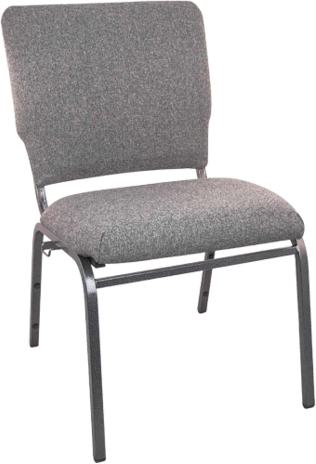 EMMA + OLIVER Charcoal Gray Multipurpose Church Chairs - 18.5 in. Wide