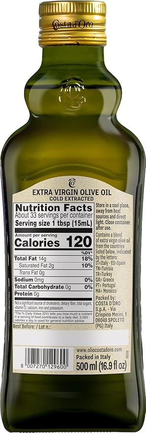 Costa D'Oro Aceite de Oliva Extra Virgen 500 ml miniatura 2