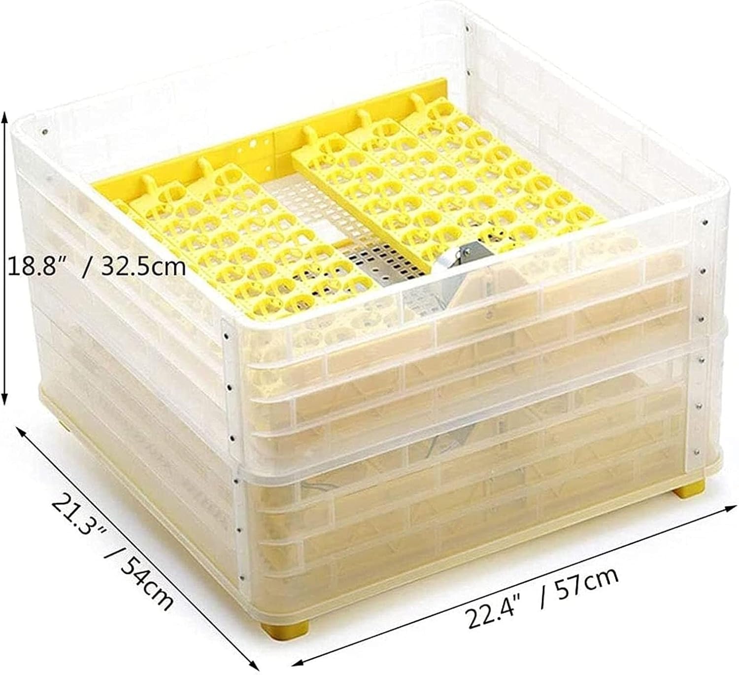 112-Egg Capacity Incubator with Automatic Egg Turning, Digital Temperature & Humidity Control, LED Display, for Poultry Hatching - Ideal Chicken, Duck, Quail, Goose, and Birds