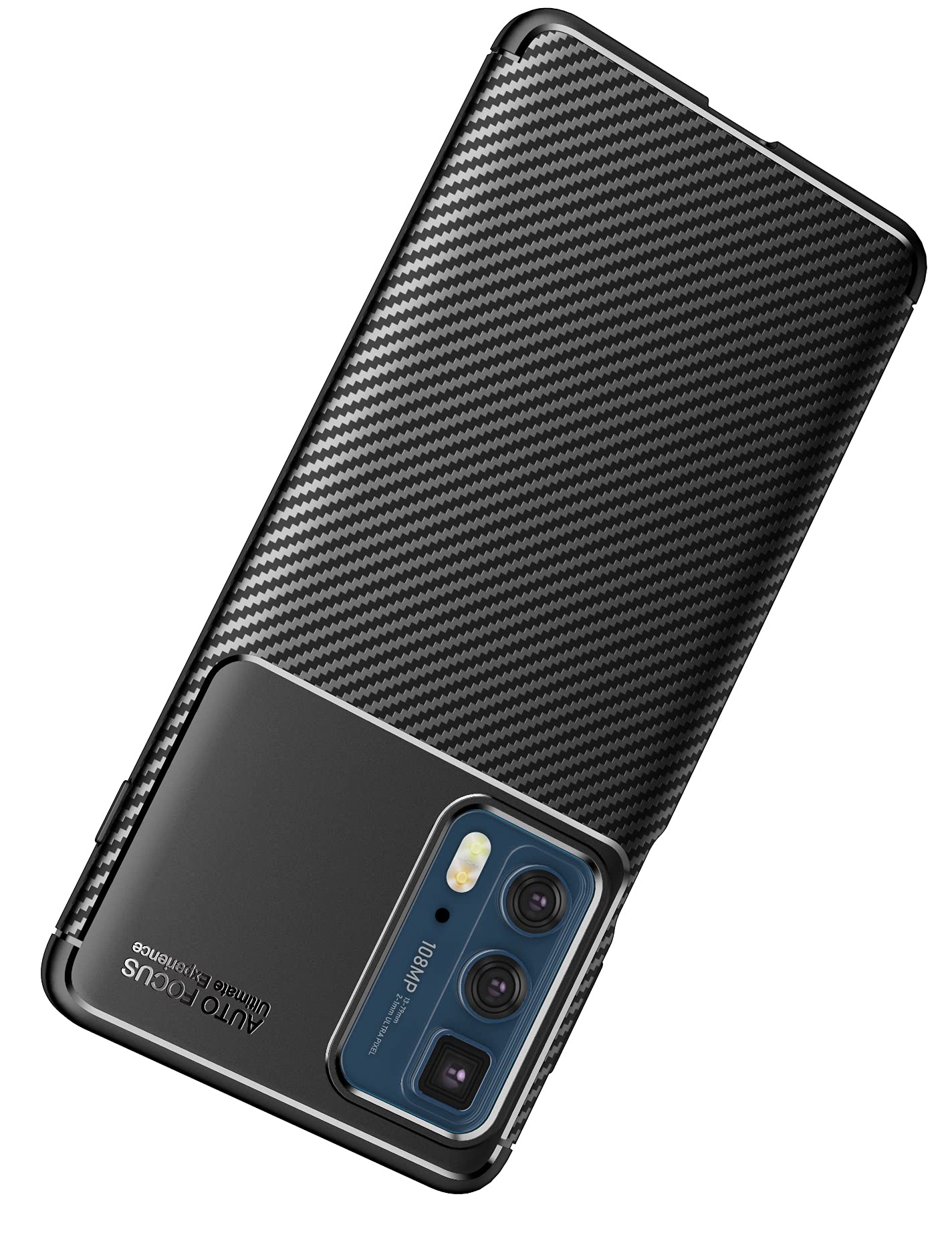 NEINEI Cover Per Motorola Edge 20 Pro – Custodia TPU Ultra Sottile Con Effetto Metallo – Blu