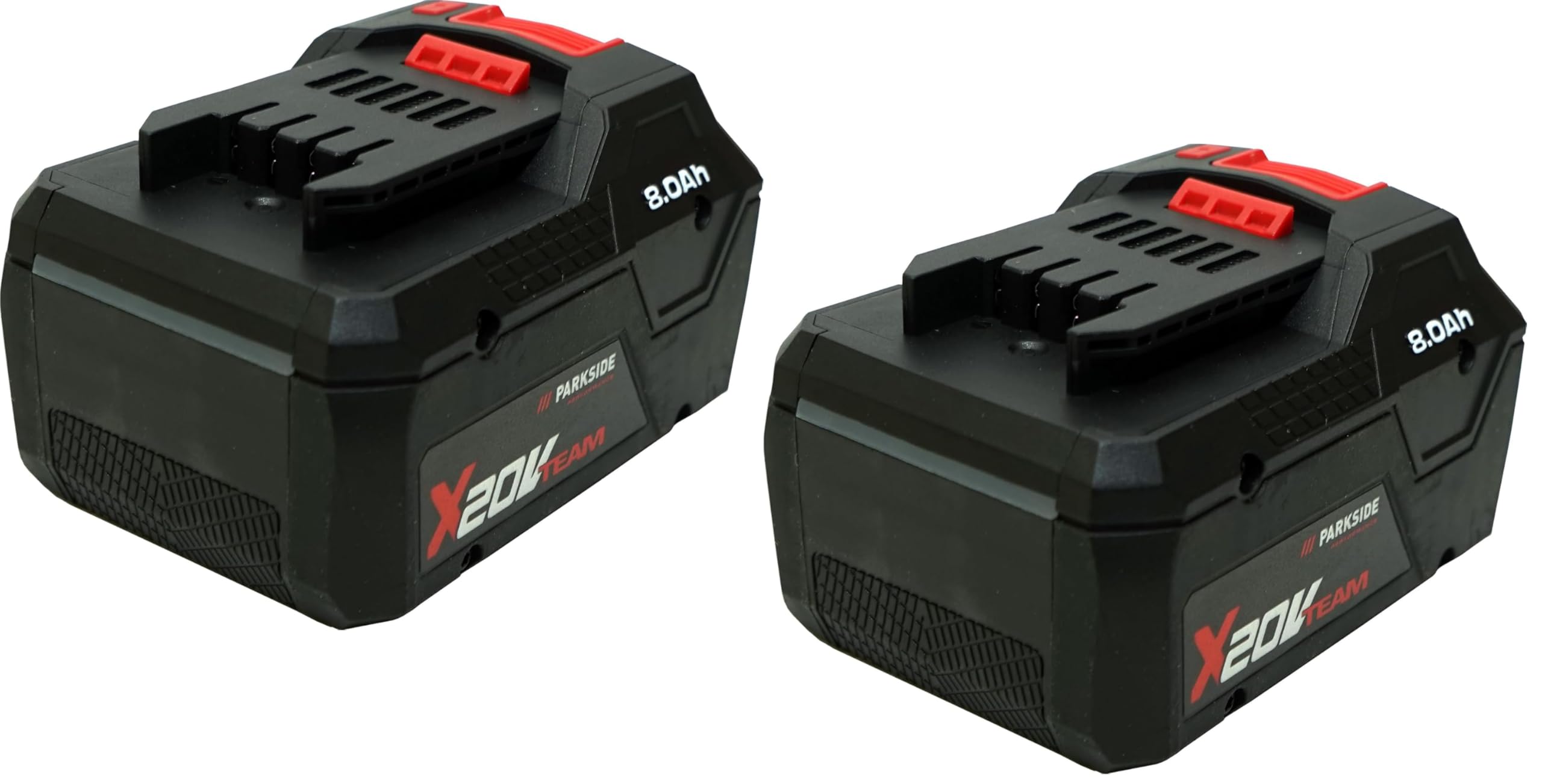 HEADNMORE® Paquete de 2 baterías Parkside Performance® 20 V 8 Ah Smart Papp 208 + llavero HEADNMORE®