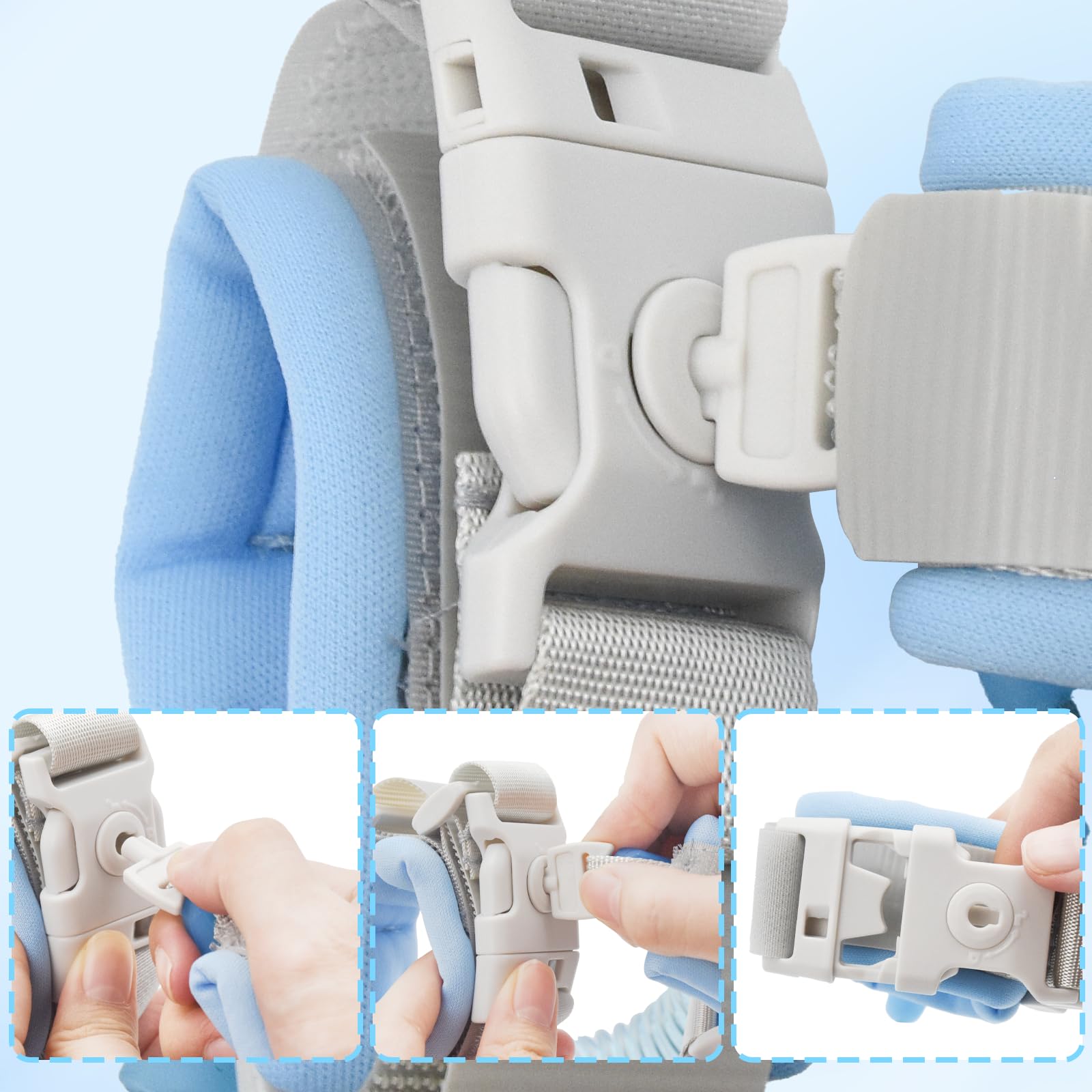 Bracelet anti-perte bébé enfant avec clip de verrouillage cordon 1,5 m sécurité antivol bagages