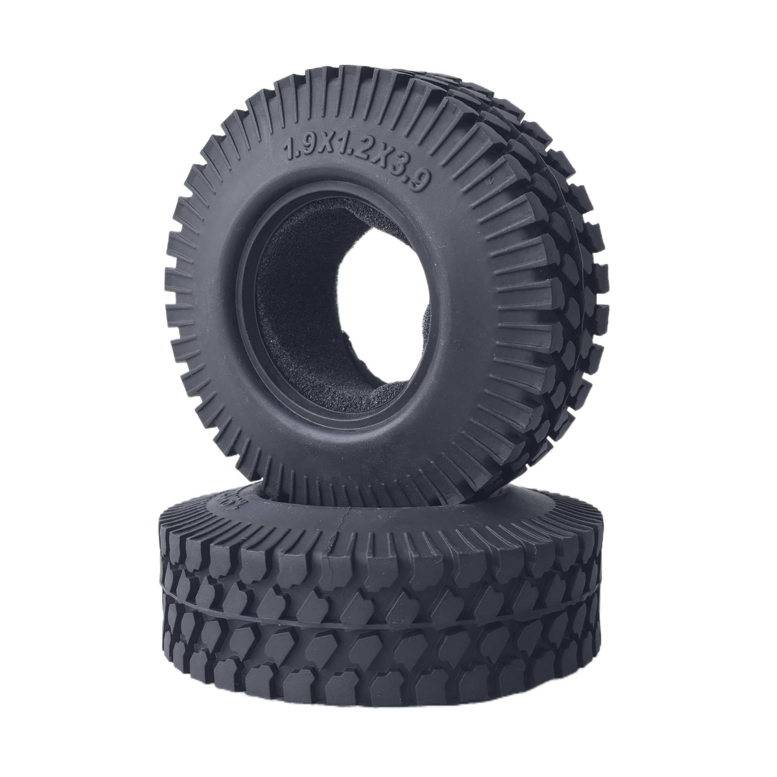 KEEDA 1.9 inch Rubber Tires Wheel Tyres for 1:10 RC Rock Crawler Car Axial SCX10 RC4WD D90 D110 TF2 TRX4 (C) - Image 4
