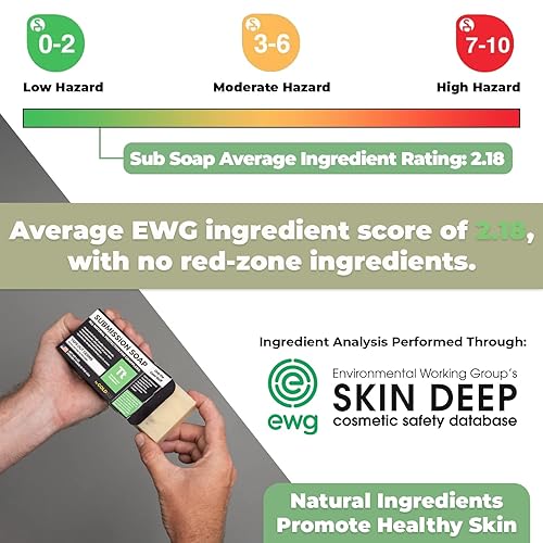 Miniatura 4 de Jabón de aceite de árbol de té de alta calidad, hecho en Estados Unidos, para BJJ, Jiu Jitsu, lucha libre y grappling (paquete de 2 barras de jabón