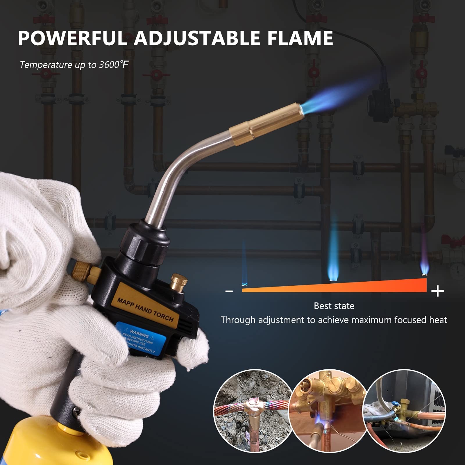 Propane Torch Head Trigger Start Mapp map Gas Torch HighIntensity