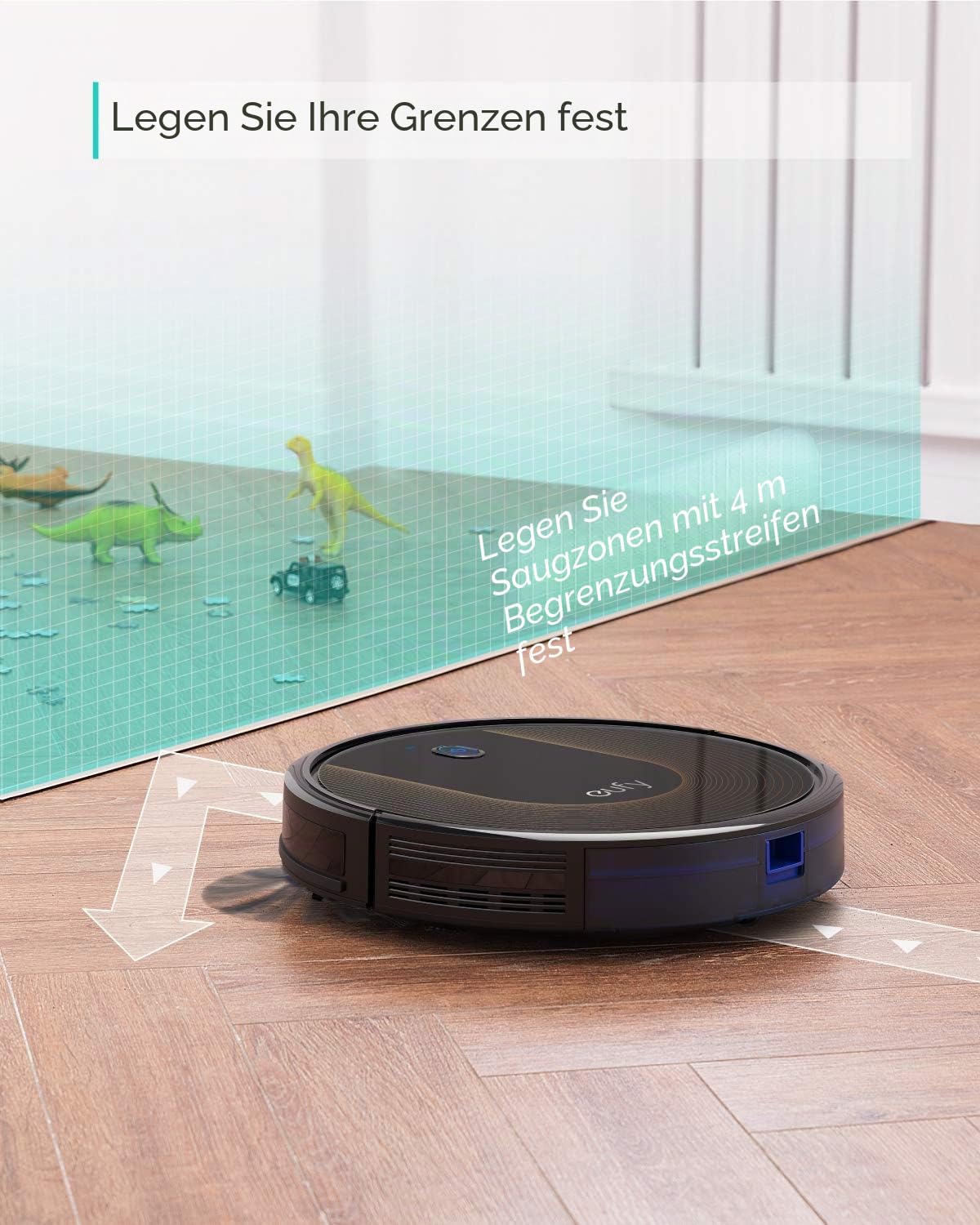eufy by Anker Saugroboter RoboVac 30C, WLAN Staubsauger Roboter mit BoostIQ, Hohe Reinigungsleistung mit Starke 1500Pa Saugkraft (Generalüberholt)