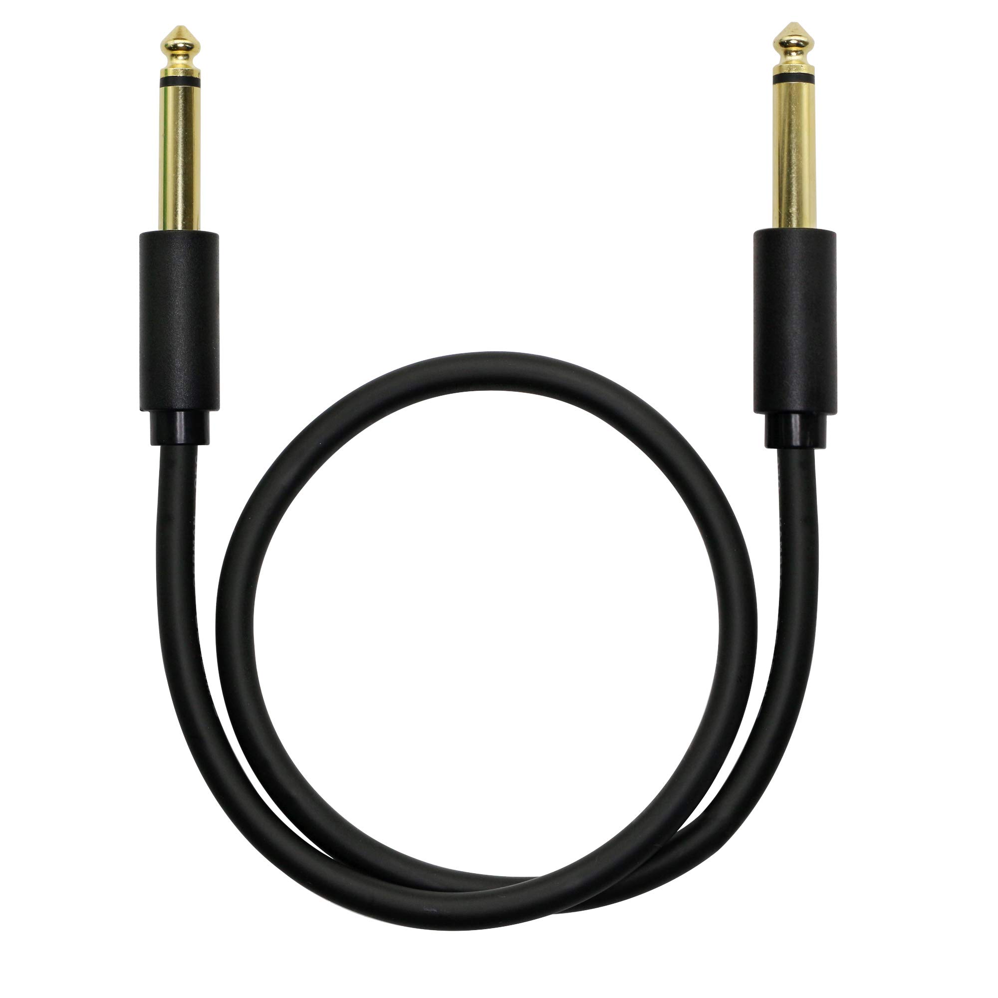 Image secondaire de Câble de guitare GINTOOYUN 6,35 mm mâle vers mâle - 0,5m