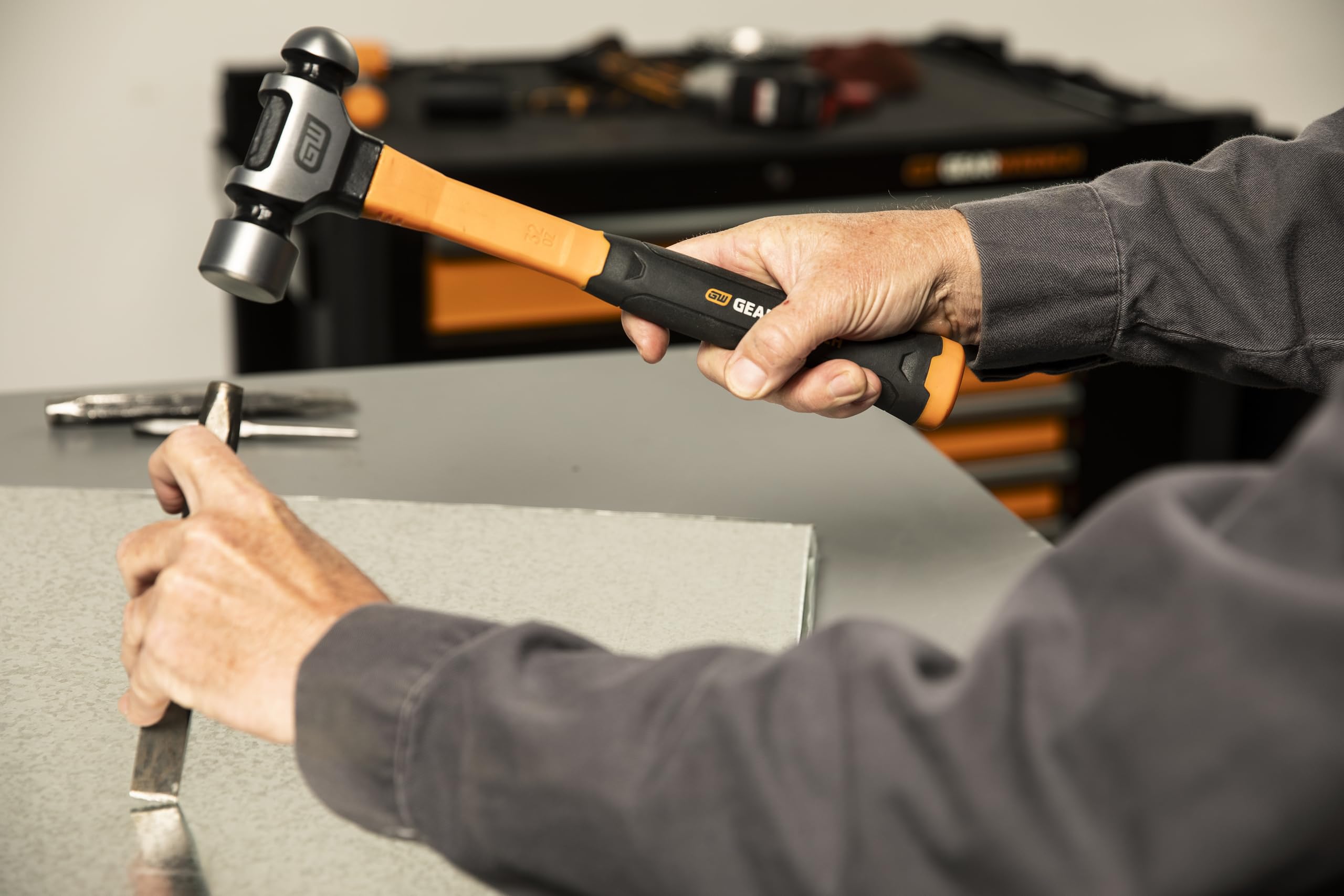 GEARWRENCH GWHFGBP8 młotek kulowy z uchwytem z włókna szklanego, 227 g