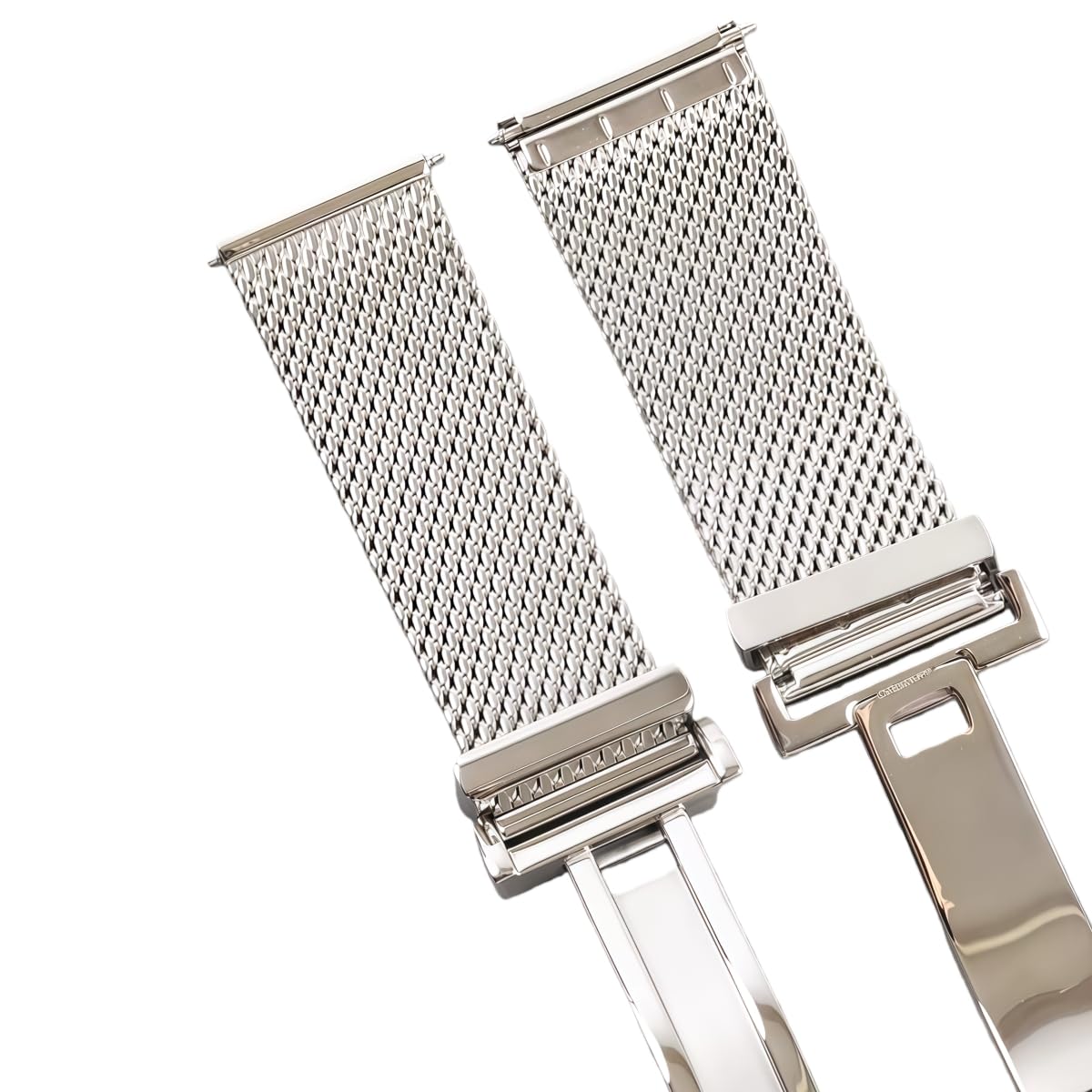 Bransoleta Mesh Stal Nierdzewna 20mm 22mm Proste Końce, Metalowy Pasek Zapięcie Zatrzaskowe dla IWC Portofino 22mm