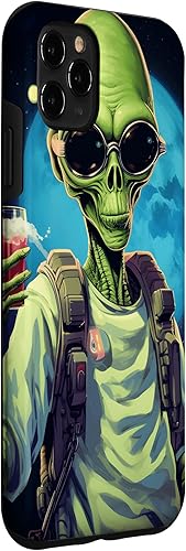 Miniatura 6 de iPhone 11 Pro Creepy Alien July 4th Drinking Blue Moon Case