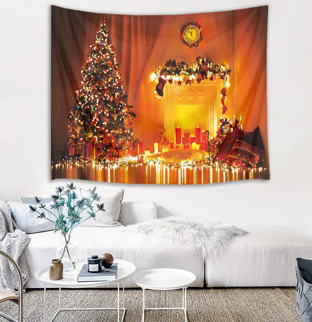 クリスマス飾り タペストリー カラー クリスマスイブ おしゃれ 150x130 Amazon.co.jp: LB クリスマス・イブ タペストリー キラキラ クリスマス