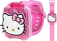 Accutime Hello Kitty Kids Educational Smart Watch - 5 Interactive Games, 10 Digital Faces, Alarm, Timer for Girls 6+