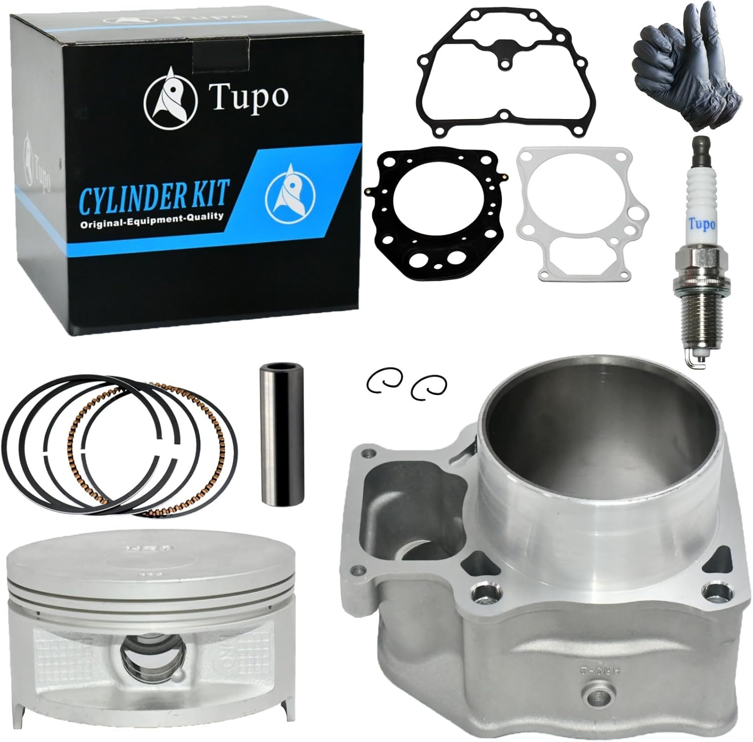 Tupo TRX500S-92 Cylinder Kit Liquid-Cooled Compatible with Honda TRX500 Rubicon 500 2015-2019 / TRX 500 Foreman 500 2012-2019 / SXS 500 M2 Pioneer 500 2015-2021
