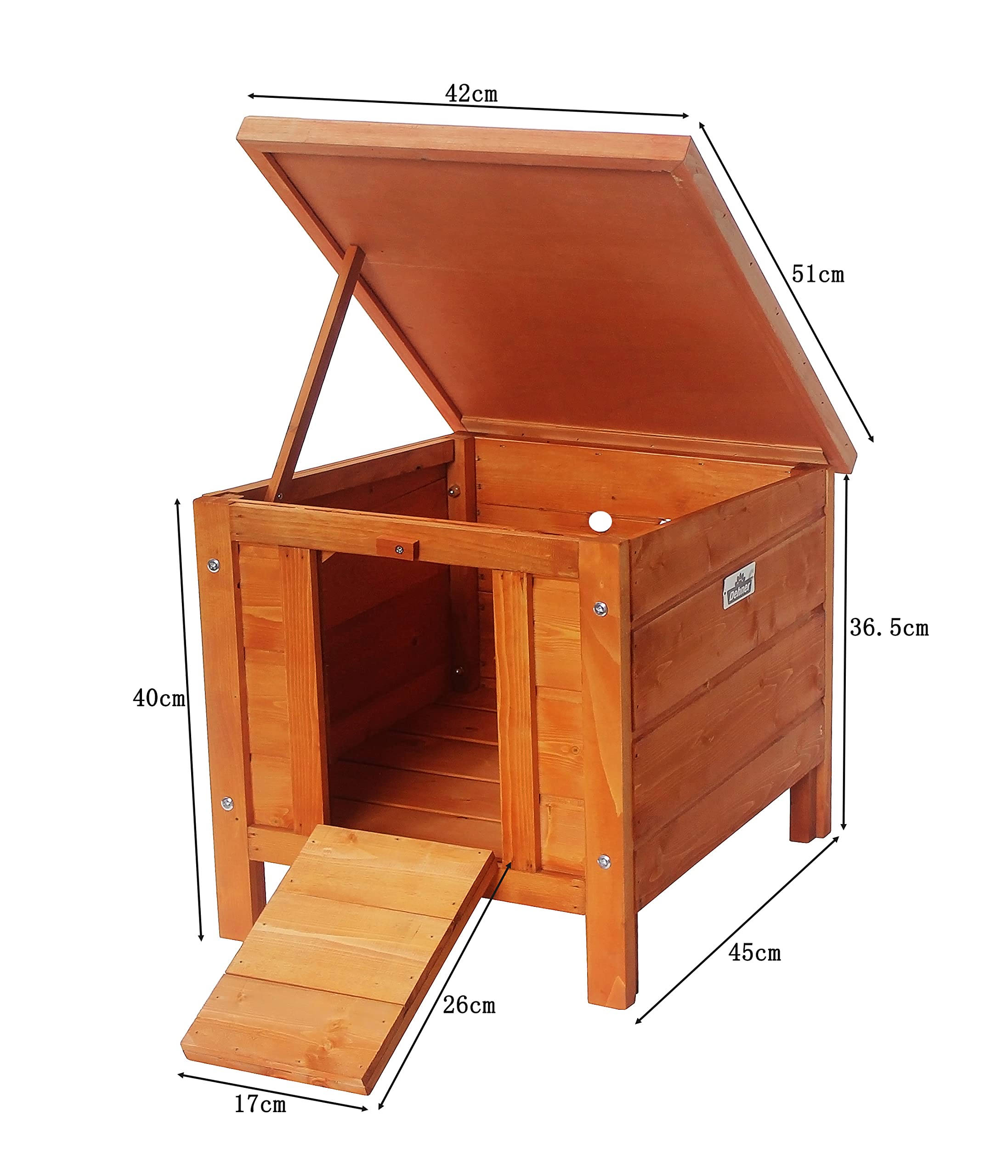 Casetta Per Porcellini D'India Dehner Forest | Legno Naturale | 26x19.5x16 Cm | Rifugio Per Roditori - Foto 6