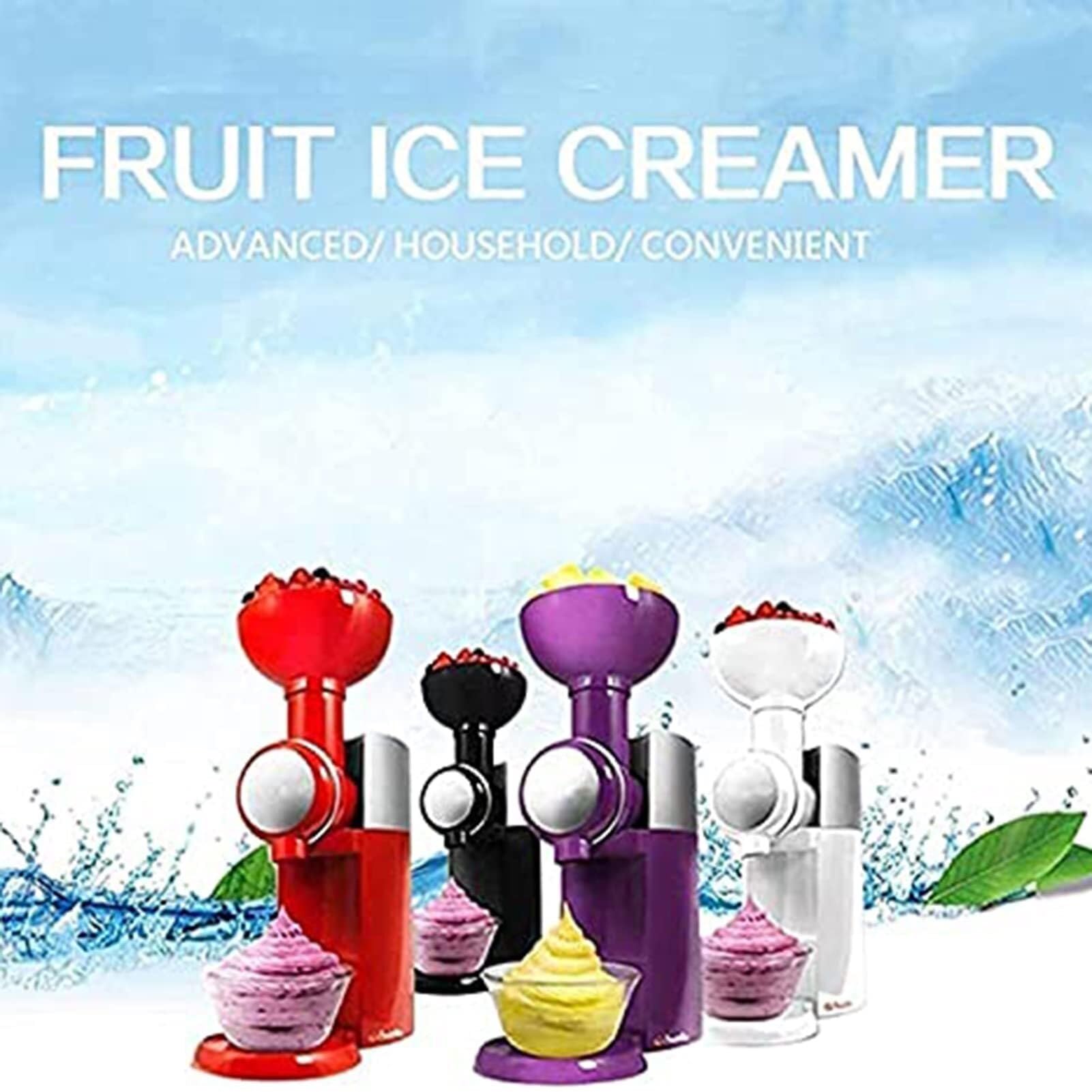 Macchina Per Gelato，Macchina Soft Serve Con Compressore，Dolci Sani Fatti In Casa，Per Gelato Smoothies E Yogurt Senza Lattosio，Attrezzatura Per Dessert Surgelati(White)