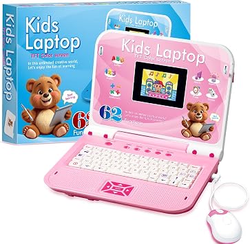happiegg Mon Premier Ordinateur Portable Interactif Écran Couleur 62 Activités