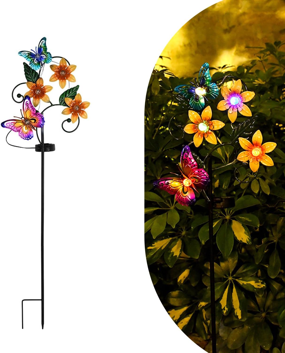 Solar Lights Outdoor Waterproof Garden Decor, Butterfly Solar Lawn Lights, Butterfly Solar Stake Lights for Courtyard Decoration, Garden Gifts for Women