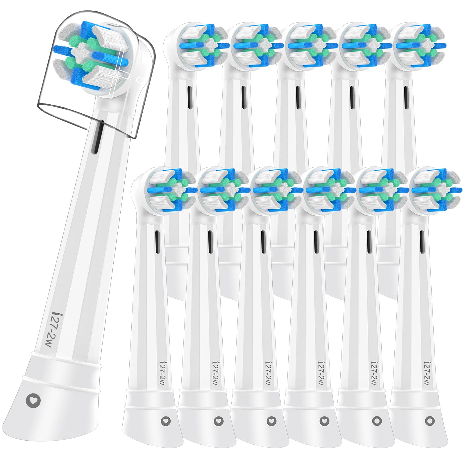 12PCS iO Replacement Heads Compatible with Oral B iO iO Series Electric Toothbrush Heads Compatible with Oral B
