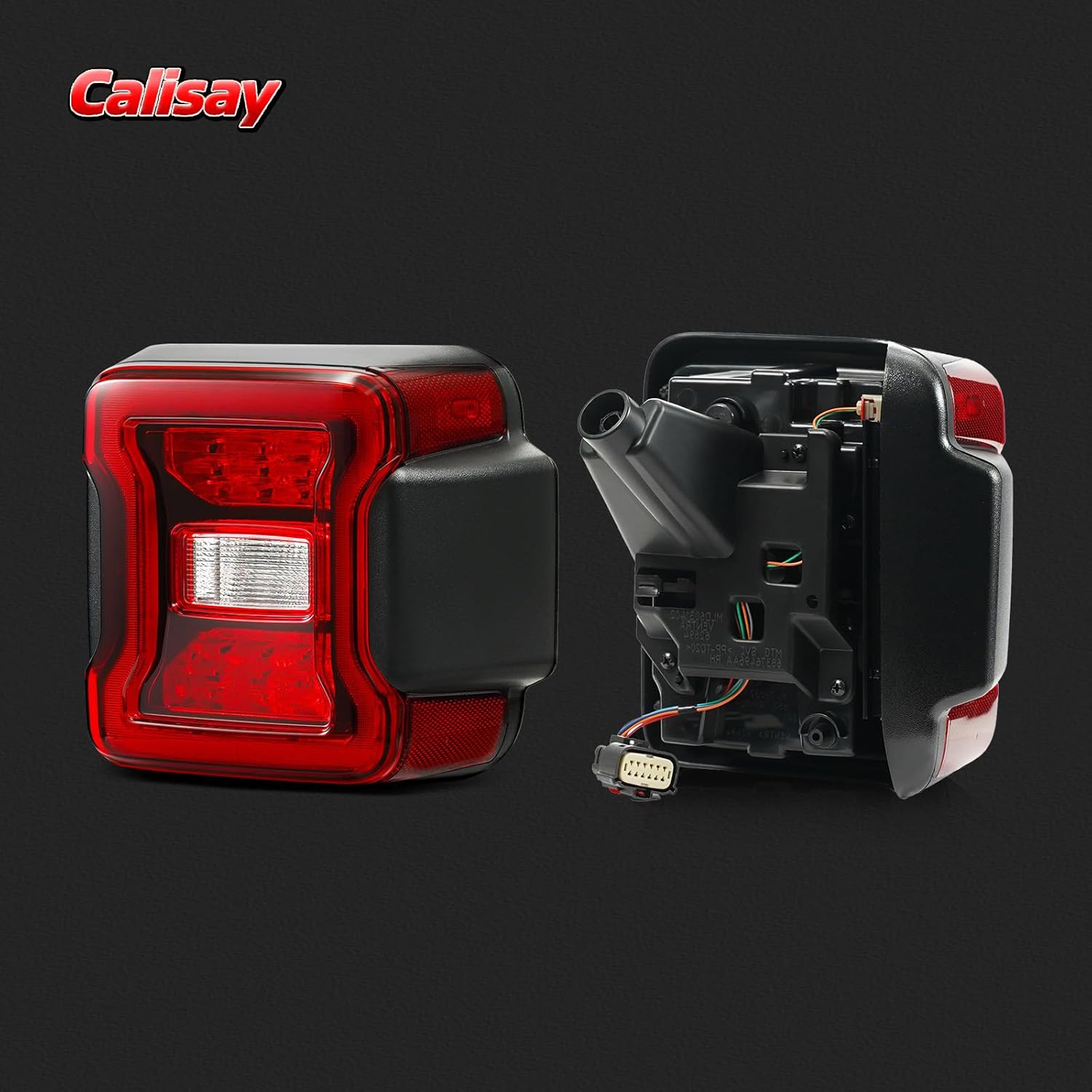 LED Tail Lights Compatible with 2019 2020 2021 2022 2023 2024 2025 Jeep Wrangler Taillights Rear Brake Lamp Rear Reverse Stop Brake Lamp Replacement for OEM#68434889AB (Right Passenger Side)
