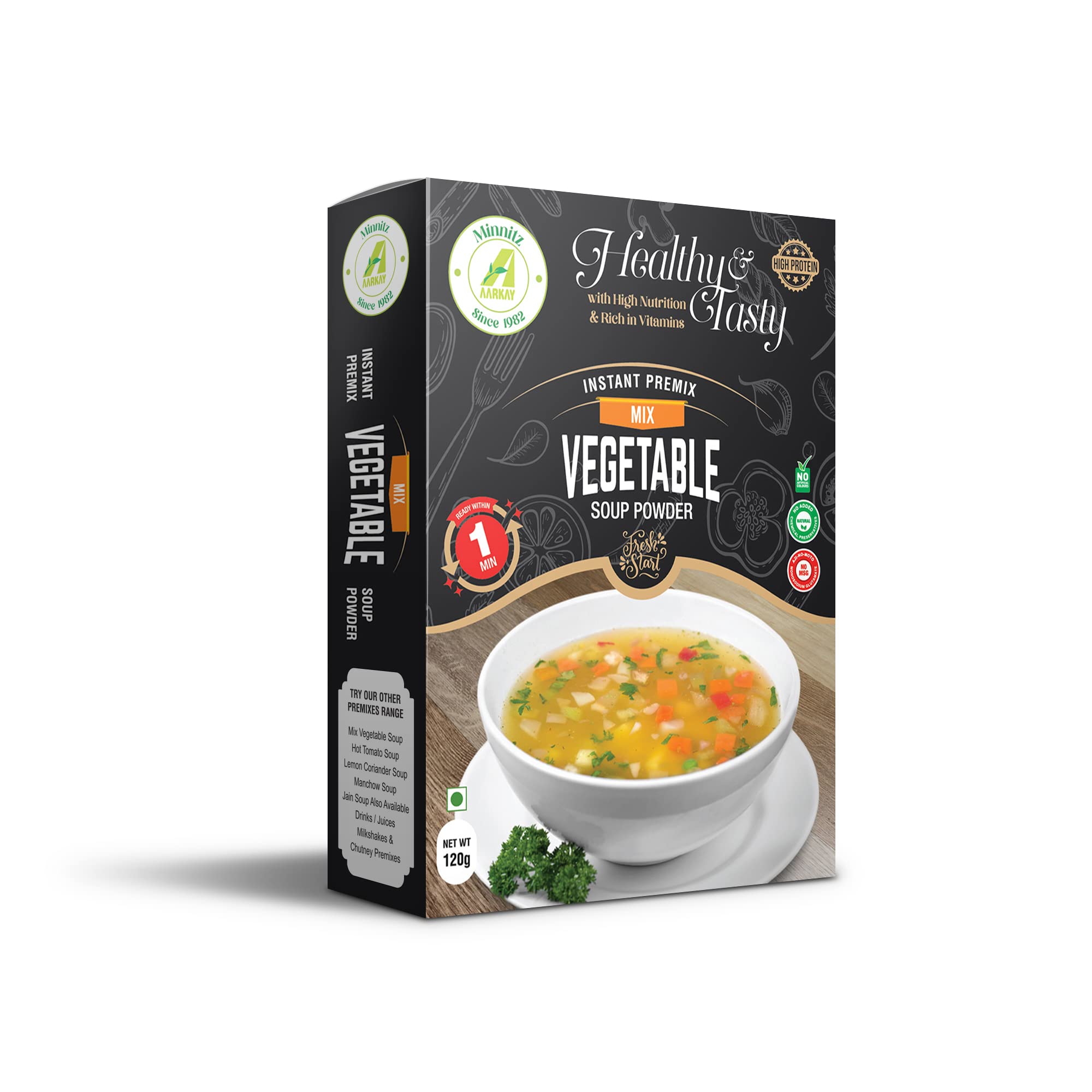 See full amazon price history chart for Minnitz Fresh and Delicious Vegetable Veg Soup | Instant Mix | No Added Preservatives | No Chemical | Vegetable Veg Soup Mix 120g(12 Servings) Minnitz Fresh and Delicious Vegetable Veg Soup | Instant Mix | No Added Preservatives | No Chemical | Vegetable Veg Soup Mix 120g(12 Servings) (B09TBMVW3G) Amazon Price History, Amazon Price Tracker