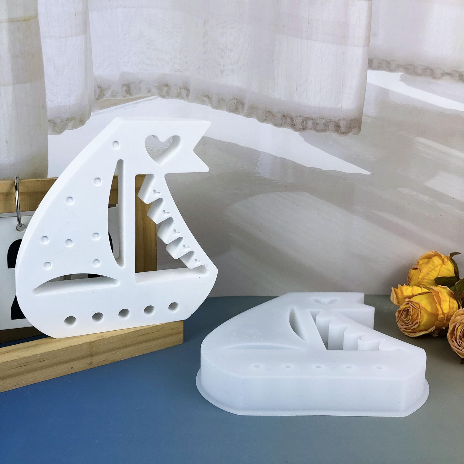 Silikonform Geldgeschenk – 2er Set Gießform Für Geschenkboxen – Osterhase & Herz – Für Gips, Beton & Harz – DIY Geburtstagsgeschenk & Deko
