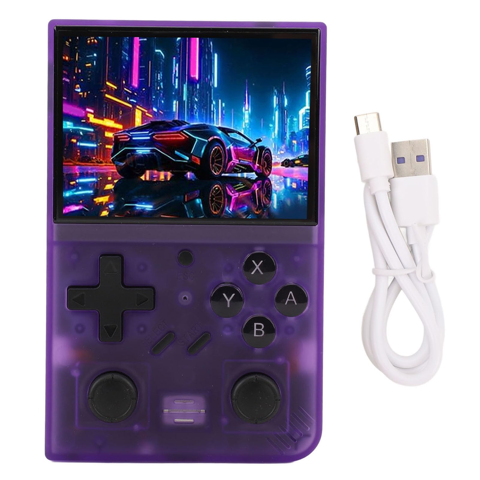 Taidda Consola de Juegos de Bolsillo Pantalla LCD IPS Compacta de 3,5 Pulgadas Dispositivo de Juego de 4 Núcleos para Jugadores ABSTamaño Pequeño 1 Unidad (128)