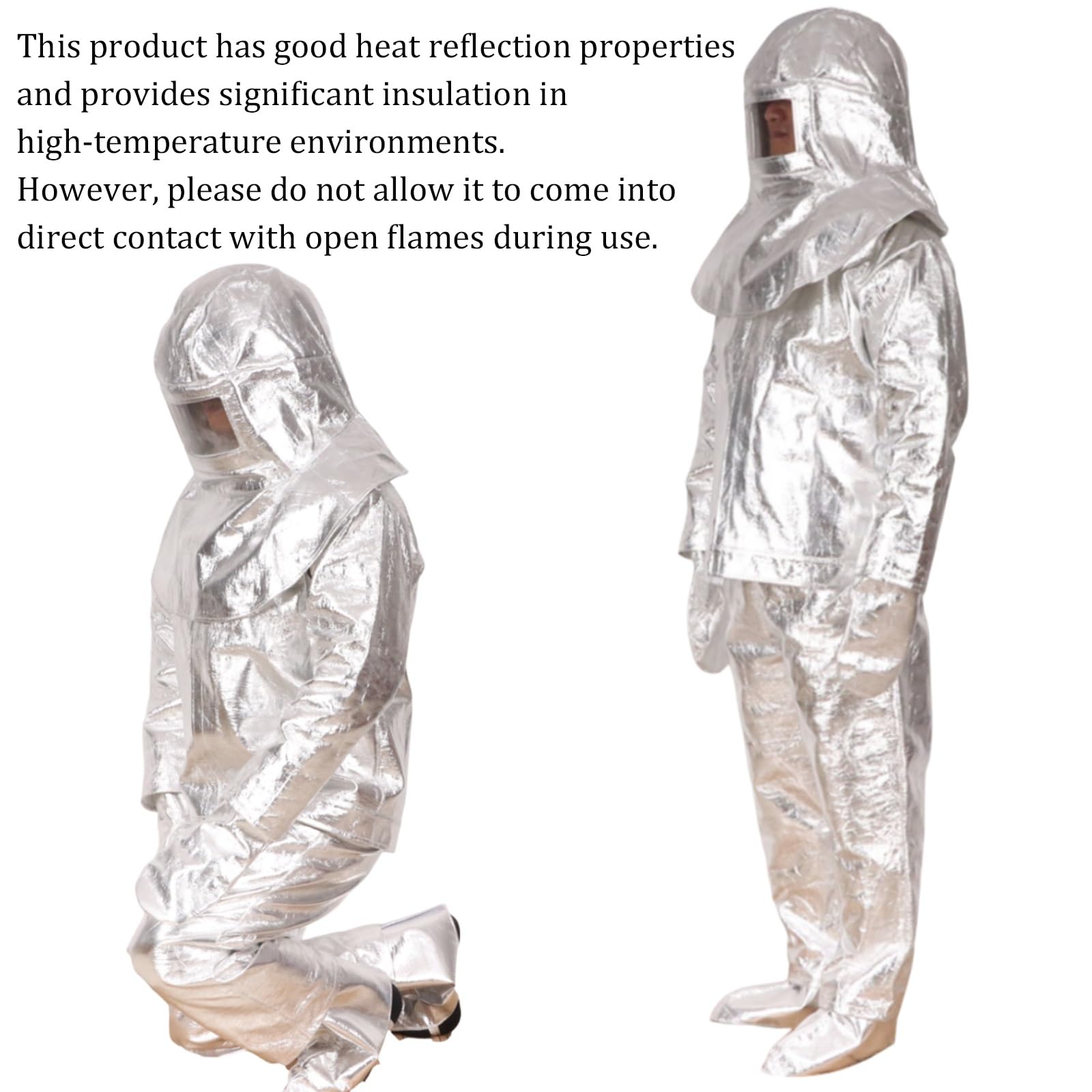 Traje antirradiación térmica, Ropa Resistente al Calor, Uniforme ignífugo de protección térmica para entornos de Alta Temperatura, Rescate de Bomberos