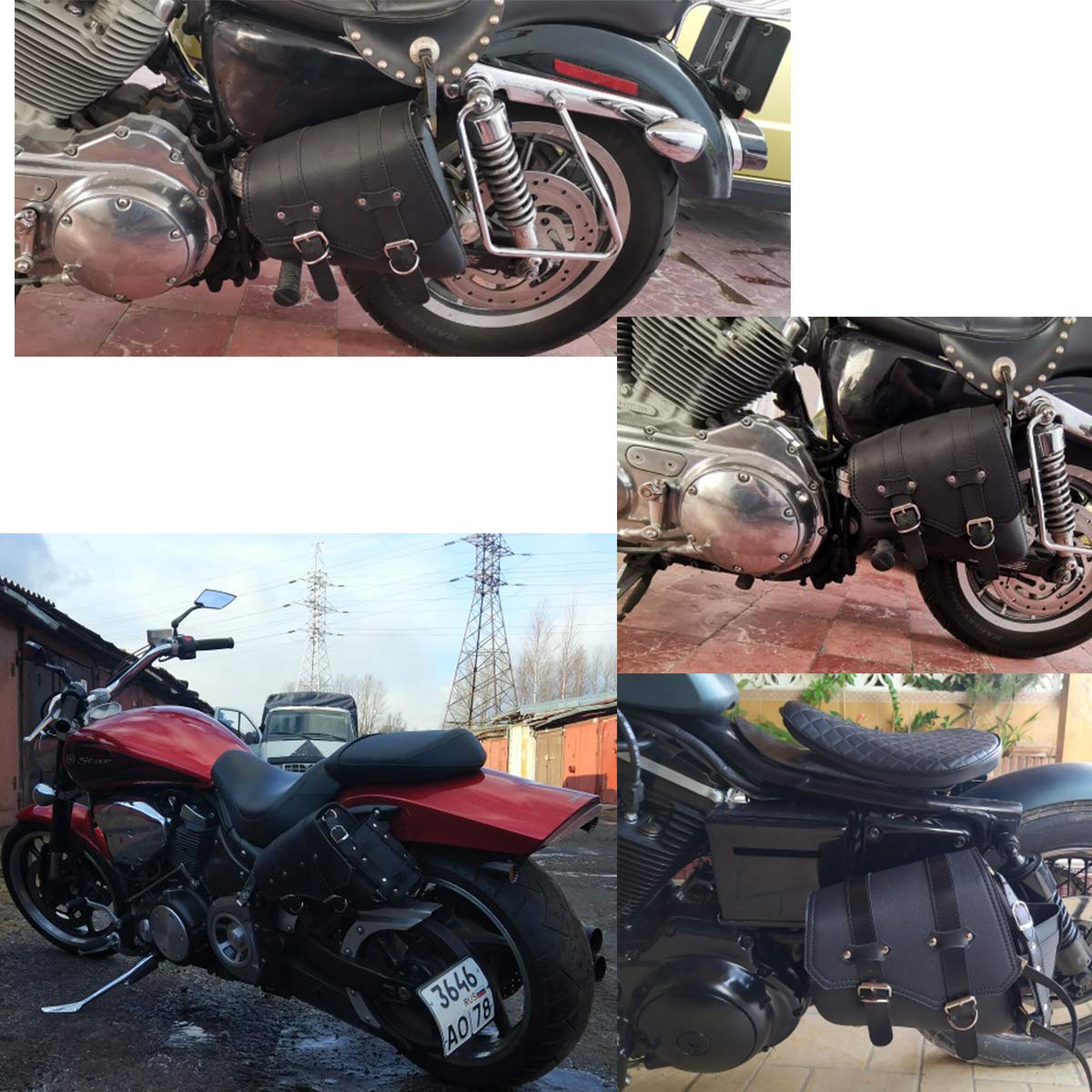 SACOCHES DE SELLE sacoche de selle latérale pour moto deux sacs