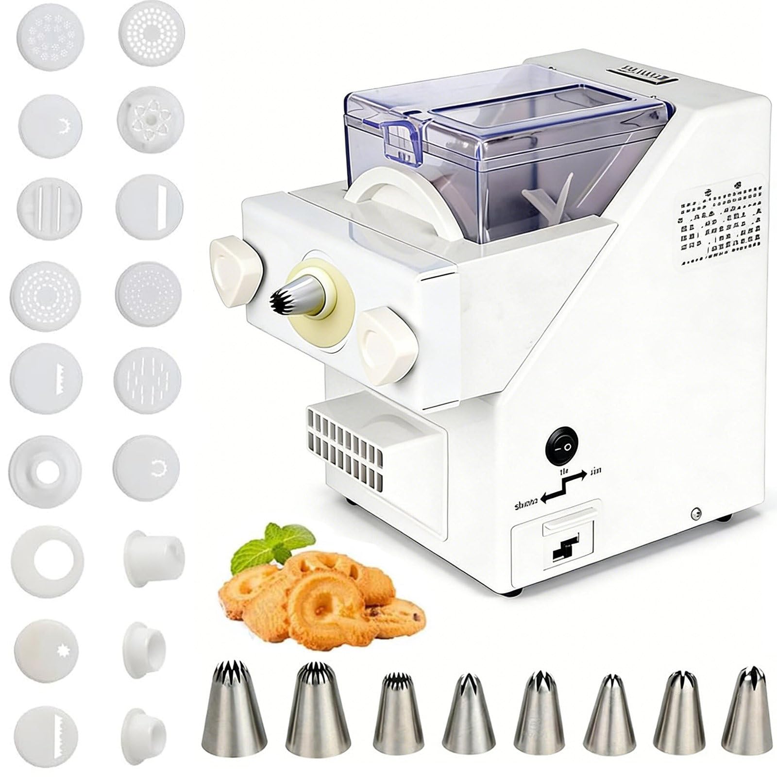 Urządzenie do formowania ciastek, automatyczne urządzenie do formowania ciastek, 180 W, 50-60 obr./min do łatwego pieczenia i doskonałych ciasteczek, narzędzie do pieczenia w kuchni